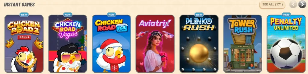 Instant spellen
